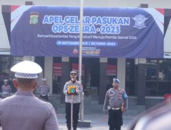 Wakapolres Metro Bekasi Pimpin Apel Gelar Pasukan Operasi Zebra Jaya 2023