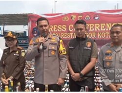 Gelar Operasi Cipta Kondisi OPS Lilin Lodaya 2023 Polresta Bogor Kota ” Musnahkan Ribuan Botol Miras dan Ribuan Petasan”
