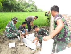 Targetkan Pembangunan Infrastruktur Publik, Satgas TTMD Ke-119 Kodim 0509 Kabupaten Bekasi Menyebar Ke Beberapa Titik