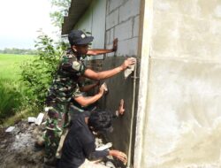 Dihari Ke 6, Satgas TMMD Ke 19 Kodim 0509 Kabupaten Bekasi, Genjot Pembangunan MCK Disalah Satu Rumah Warga