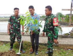 Peduli Lingkungan, Satgas TMMD Ke 119 Kodim 0509 Tanam 500 Pohon Mahoni di 4 Titik