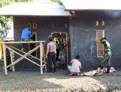Dihari Ke 11, Satgas TMMD Ke 199 Kodim 0509 Sudah Bangun Rumah Rutilahu Bersama Warga