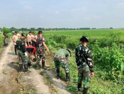 Satgas TMMD Ke 119 Kodim 0509 Lakasankan Giat Persiapan Pengecoran di Jalan Penghubung Lemahabang
