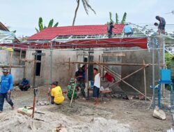 Terus Dikebut, Pembangunan Posyandu di Lemah Abang Oleh Satgas TMMD Ke 119 Kodim 0509