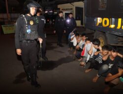 Polres Cianjur Kembali Amankan Puluhan Remaja Yang Hendak Melakukan Aksi Perang Sarung