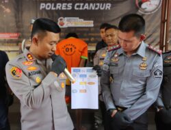 Polres Cianjur Berhasil Amankan Tersangka Pengedar Sabu ke Lapas Cianjur