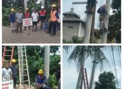 Pemasangan kerangka Travo Listrik Cimpaeun Rw 11 Kecamatan Tapos Depok