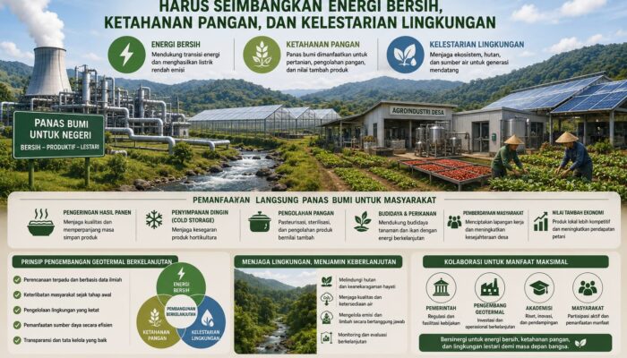 UGM: Pengembangan Geotermal Harus Seimbangkan Energi Bersih, Ketahanan Pangan, dan Kelestarian Lingkungan