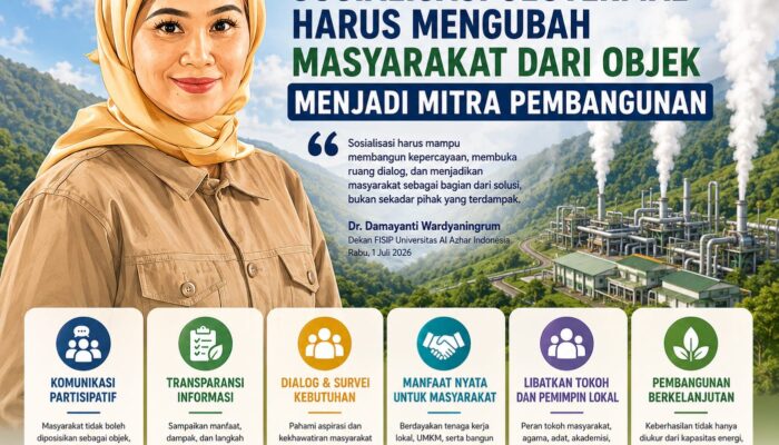 Dekan FISIP Universitas Al Azhar Indonesia: Sosialisasi Geotermal Harus Mengubah Masyarakat dari Objek Menjadi Mitra Pembangunan