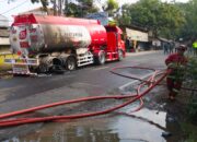 Truk Tangki Pertamina Bermuatan 24 Ribu Liter Pertalite Terbakar di Jalur Nasional Cianjur–Sukabumi, Arus Logistik Sempat Terhenti