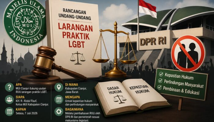 MUI Cianjur Dorong DPR Segera Bahas Usulan RUU Larangan Praktik LGBT, Tekankan Pentingnya Kepastian Hukum