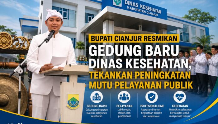 Bupati Cianjur Resmikan Gedung Baru Dinas Kesehatan, Tekankan Peningkatan Mutu Pelayanan Publik