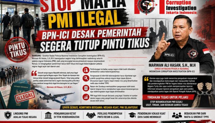 Stop Mafia PMI Ilegal, BPN-ICI Desak Pemerintah Segera Tutup Pintu Tikus