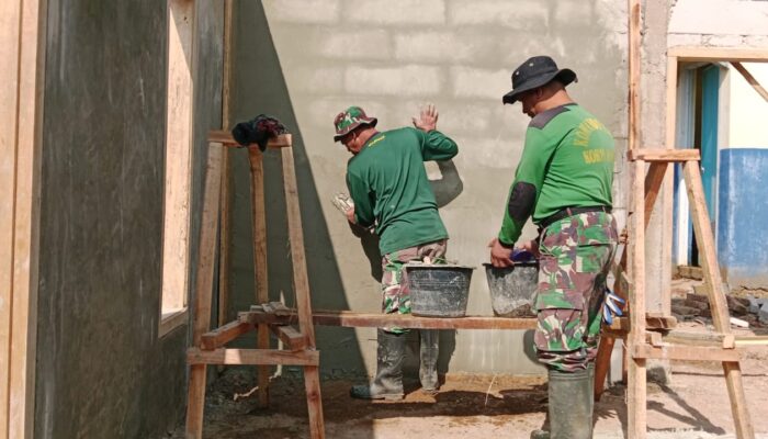 TMMD Ke-129 Lanjutkan Pembangunan Rutilahu di Cianjur, TNI Percepat Peningkatan Kualitas Hunian Warga