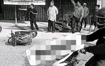 Telah Terjadi Kecelakaan M4ut di Depan Alfamidi Arah Pasar Tegal Danas, Satu Korban MD di Tempat