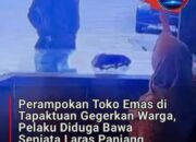 Perampokan Toko Emas di Tapaktuan Gegerkan Warga, Pelaku Diduga Bawa Senjata Laras Panjang