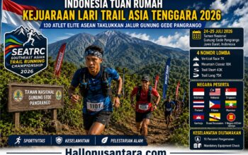 Indonesia Tuan Rumah Kejuaraan Lari Trail Asia Tenggara 2026, 130 Atlet Elite ASEAN Berlaga di Gunung Gede Pangrango