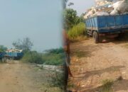 Karawang Darurat Sampah! Duduga Truk Muatan Limbah Buang Sampah Sembarangan, di Wilayah Telagasari Karawang