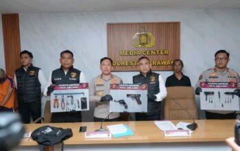 Polresta Karawang Bongkar Jaringan Curanmor, 4 Tersangka dan 7 Motor Diamankan