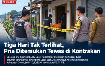 Tiga Hari Tak Terlihat, Pria Ditemukan Tewas di Kontrakan