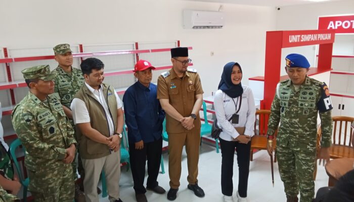 Danpuspom TNI Tinjau KDKMP Desa Cipanas, Pemdes Harapkan Segera Beroperasi