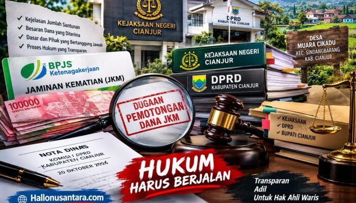Dugaan Pemotongan Dana JKM Muara Cikadu, Ebes Desak Proses Hukum Transparan