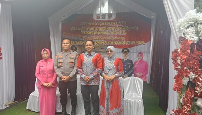 Kompol Amir Said Purna Tugas, Kompol Cahyadi Resmi Pimpin Polsek Pacet