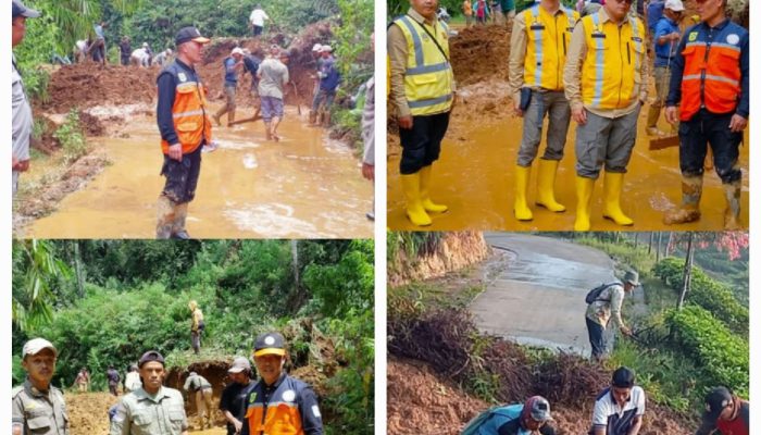 Pemkab Bogor Gercep Tangani Longsor, Akses Jalan Nanggung–Jasinga Segera Normal
