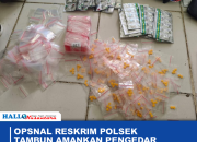 Opsnal Reskrim Polsek Tambun Amankan Pengedar Obat Daftar “G”