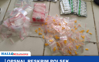 Opsnal Reskrim Polsek Tambun Amankan Pengedar Obat Daftar “G”