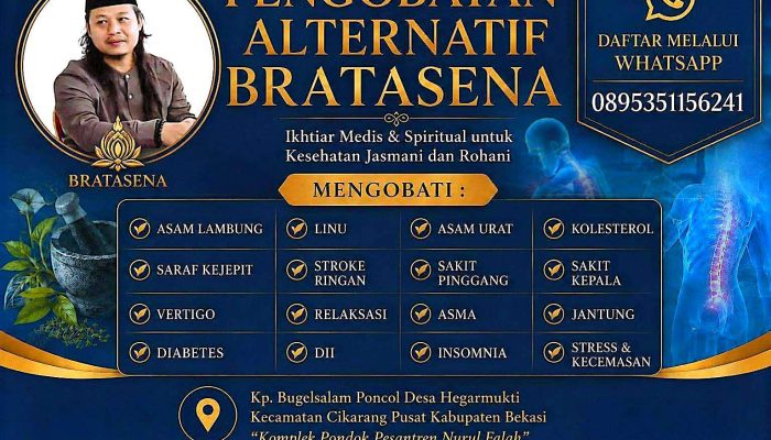 Atasi Berbagai Penyakit, Pengobatan Alternatif Bratasena Hadirkan Kombinasi Totok Syaraf, Doa, dan Herbal