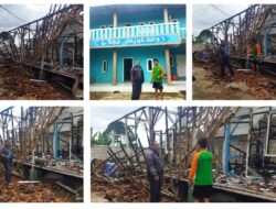 Polsek Cibungbulang Olah TKP Kebakaran di Pesantren Roudotul Al Falahi