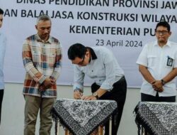 Penandatanganan Kerja Sama Disdik dan Kementerian PUPR di Gelar di SMKN 6 Kota Bandung
