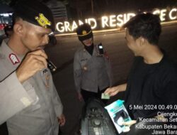 AKP Ani Widayati S.H, Kapolsek Setu Tingkatkan Kamtibmas Sekaligus Gelar Rutinitas Operasi Kejahatan Jalanan (OKJ)