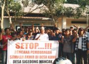 Masyarakat Desa Sigedong, Menolakan Keras Terkait (TPSA) di Wilayah Kecamatan Mancak