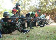 Prasis Semaba PK Wanita TNI AU A-53 Praktekkan Latihan Menembak