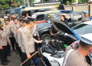 Jelang Pilkada Mantap Praja 2024, Kapolres Bogor Lakukan Apel Pengecekan Kendaraan Dinas Polres Bogor
