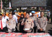 Polres Cianjur Melaksanakan Konferensi Pers Hasil Operasi Antik Lodaya 2024 dan Hasil KRYD Sat Narkoba Polres Cianjur