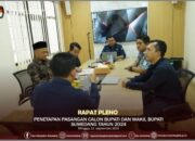 KPU Sumedang Gelar Rapat Pleno Penetapan Calon Bupati Dan Wakil Bupati Tahun 2024