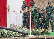 Kasad Jenderal TNI Maruli Simanjuntak Resmikan Dam Parit Irigasi Ketahanan Pangan di Sukabumi
