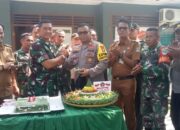 Dalam Rangka HUT TNI 79,Kapolsek Pebayuran Melaksanakan Kunjungan ke Koramil 11 Pebayuran
