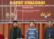 KPU Gelar Rapat Evaluasi Tahapan Pencalonan Bupati/Wakil Bupati Sumedang Tahun 2024
