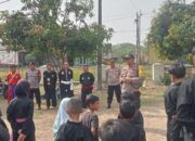 Peduli Generasi Bangsa, Kapolsek Pebayuran Berikan Pengarahan dan Pembinaan Kepada Peserta Latihan Perguruan Pencak Silat