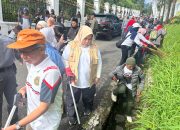 KLH dan Pemkab Cianjur Gelar Aksi Bersih Serentak di Cipanas, Dorong Gerakan Nasional Peduli Lingkungan
