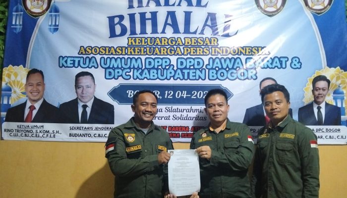 Perkuat Sinergi Dan Profesionalisme Jurnalis, AKPERSI Laksanakan Halal Bihalal dan Penyerahan SK DPC Bogor