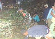 Longsor Rumpun Bambu Tutup Jalan Raya Mariwati Cianjur, Lalu Lintas Sukaresmi Sempat Terhenti