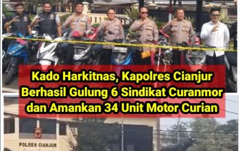 Kado Harkitnas, Kapolres Cianjur Berhasil Gulung 6 Sindikat Curanmor dan Amankan 34 Unit Motor Curian