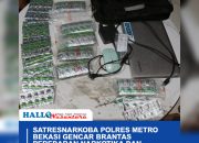 Satresnarkoba Polres Metro Bekasi Gencar Brantas Peredaran Narkotika Dan Ratusan Ribu Obat Berbahaya