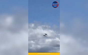 Menegangkan, 2 Jet Tempur AS Bertabrakan Dan Jatuh Hingga Picu Ledakan Dahsyat