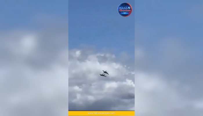 Menegangkan, 2 Jet Tempur AS Bertabrakan Dan Jatuh Hingga Picu Ledakan Dahsyat